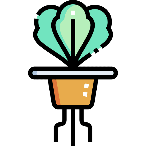 Hydroponic water smart farm agriculture icon