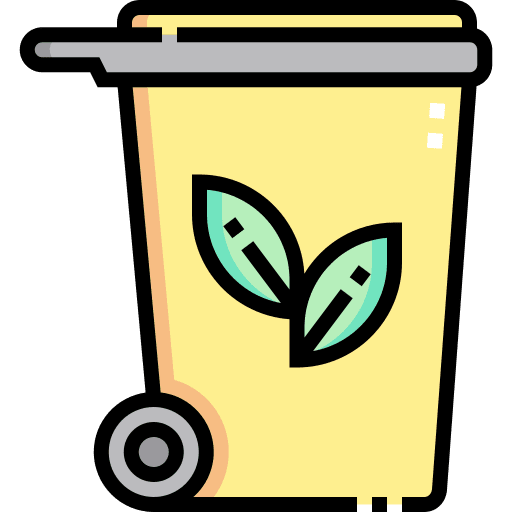 Trash ecology and environment recycle bin separate collection icon