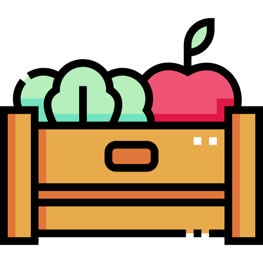 Harvest food and restaurant apple harvest icon