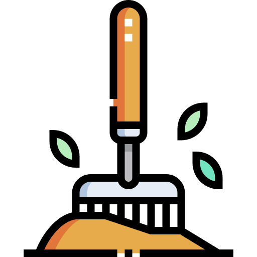 Rake farming fork farming and gardening icon