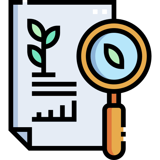 Research biology education leaves icon