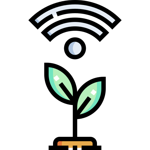 Smart farm enviroment nature leaf icon