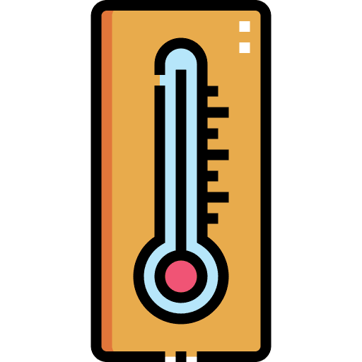 Thermometer weather greenhouse temperature icon