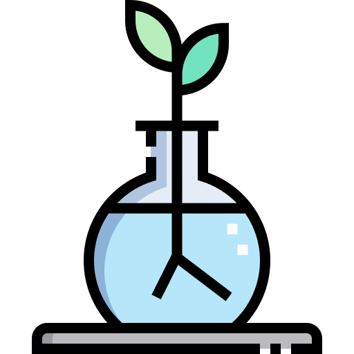 Flask biology science sprout icon