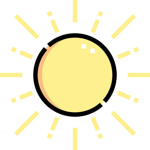 Sun summer weather sun icon