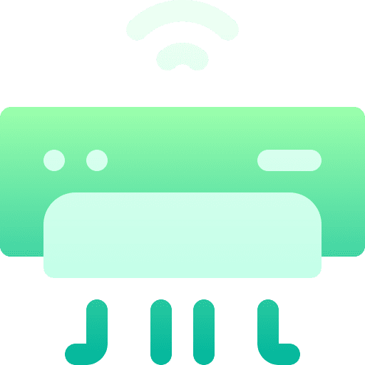 Air conditioner electronics machine refreshing icon