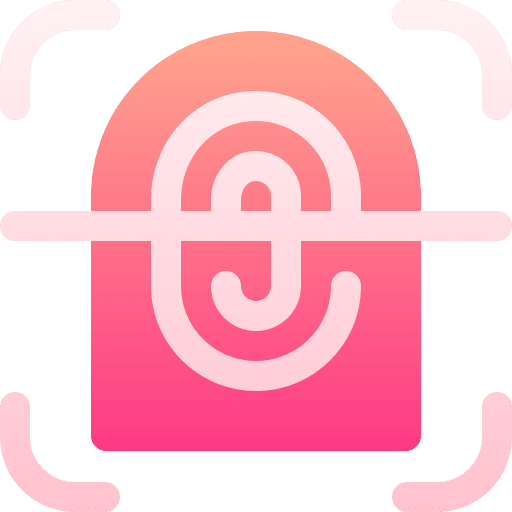 Finger scanner interface security fingerprint scanner icon