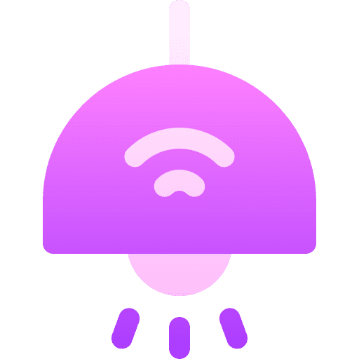 Lamp lightbulb lamp wifi icon