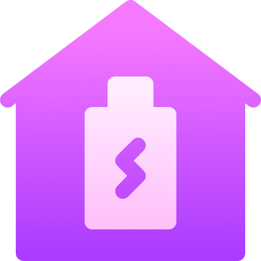 Smart home technological charging electronic icon