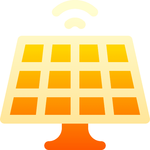 Solar panel connection solar energy wireless icon