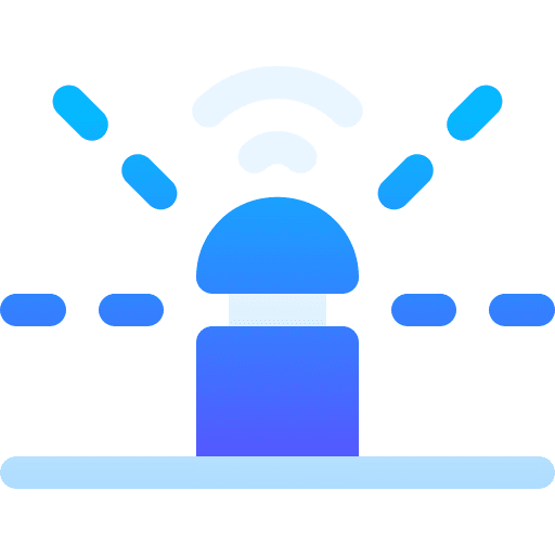 Sprinkler gardening watering device icon