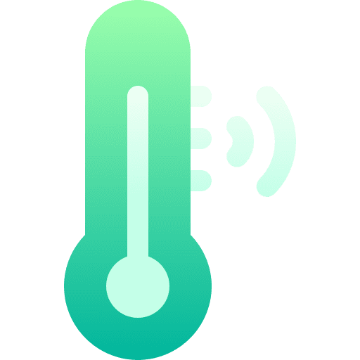 Thermometer weather wifi temperature icon