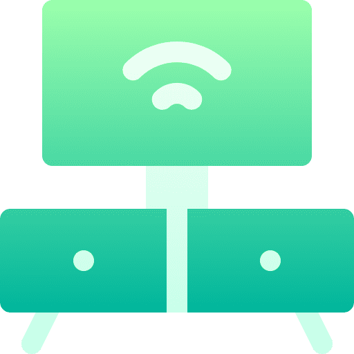 Tv table technology screen entertainment icon