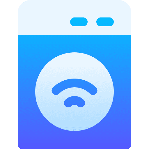 Washing machine washing machine connected housekeeping icon