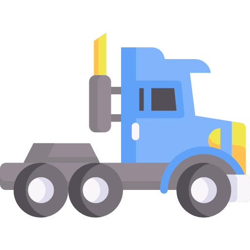 Big truck public transport vehicle transport icon