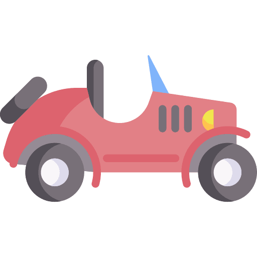 Car antique old vintage icon