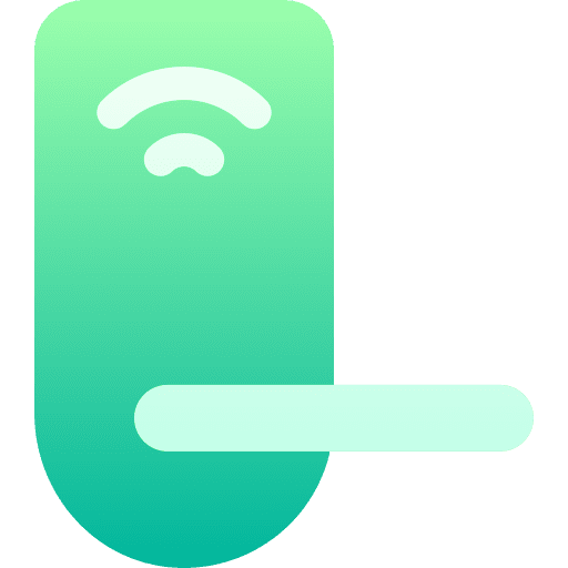 Door knob smarthome smart electronics icon