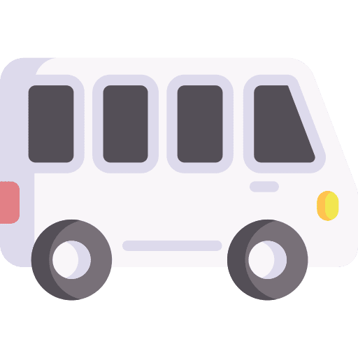 Minibus minibus transport bus icon