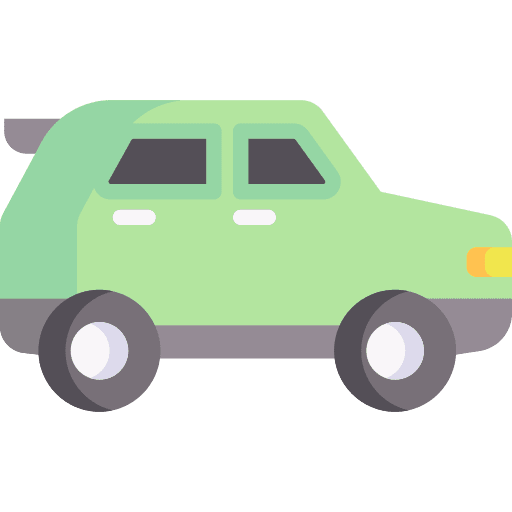 Suv transport drive engine icon