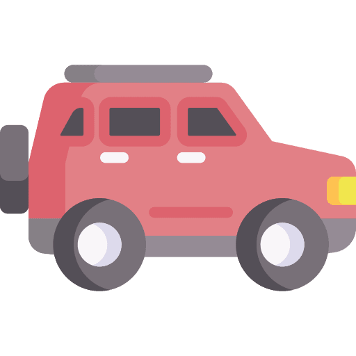 Suv transportation engine transport icon