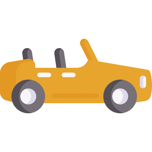 Cabriolet transportation racing car transport icon
