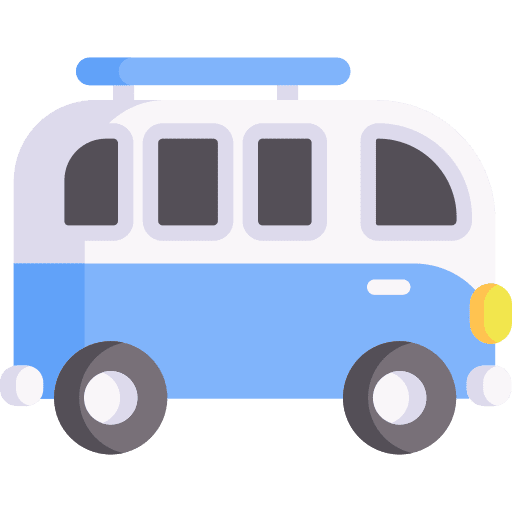 Campervan holidays campervan transport icon