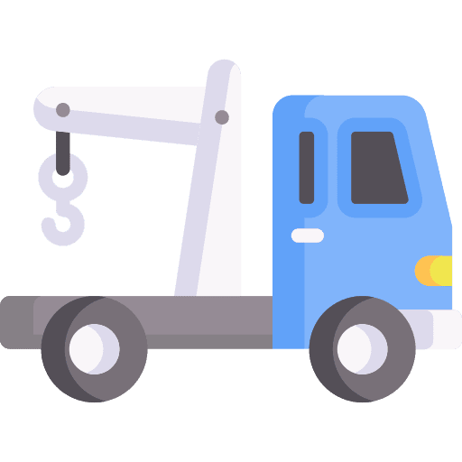 Tow truck hook crane car breakdown icon