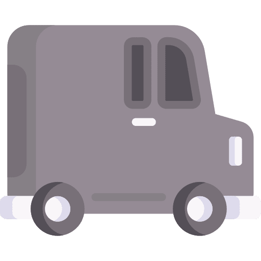 Van cargo truck transportation van icon