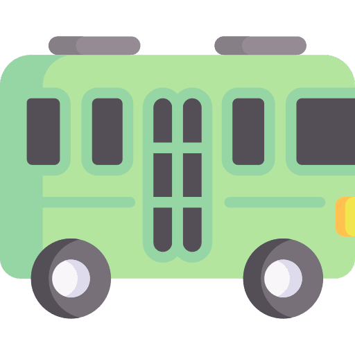 Bus automobile transportation electric bus icon