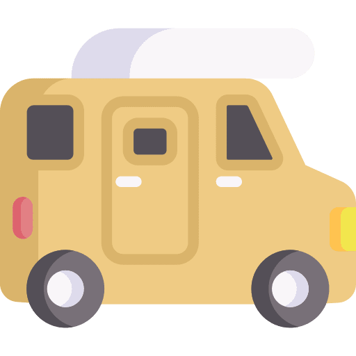 Campervan campervan camping holidays icon