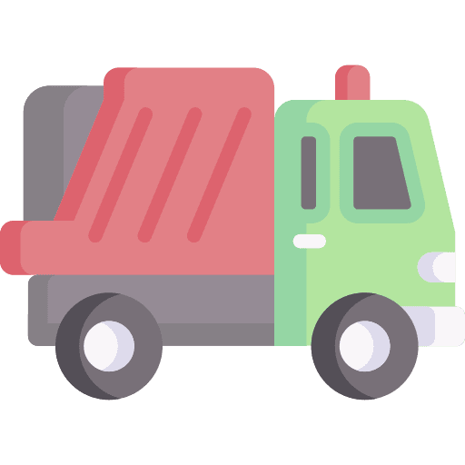 Garbage truck trash truck recycling truck recycle icon