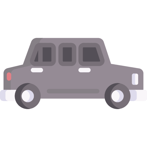 Limousine automobile transportation transport icon