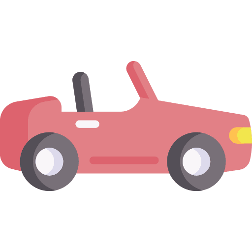 Roadster vehicle transportation transport icon