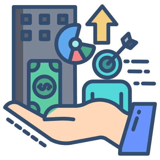 Investment investment real estate houses icon