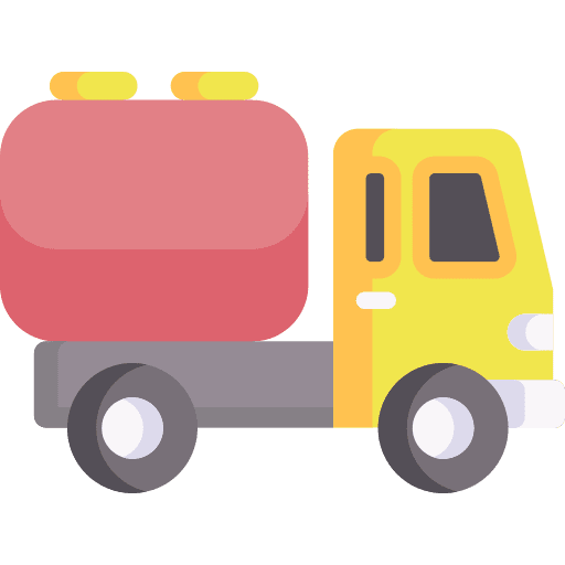 Tank truck oil tank fuel truck transport icon