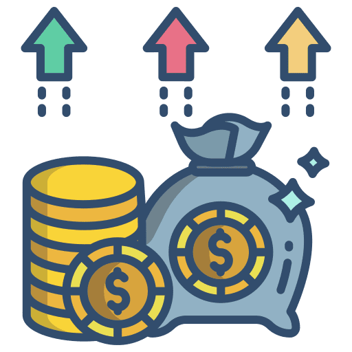 Dollar business and finance growth profit icon