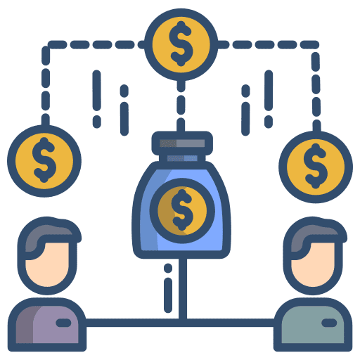 Equity equity people business icon