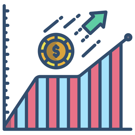 Graphic profit finance business pack icon