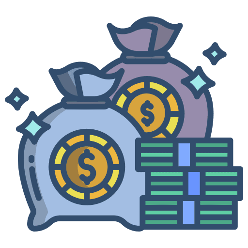 Money bag bag bank dollar icon