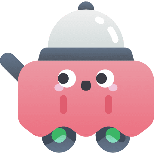 Room service food and restaurant hotel room service icon