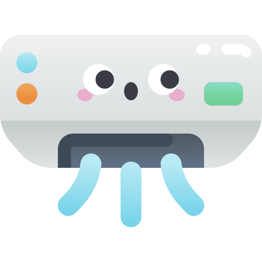 Air conditioner heating refreshing air conditioning icon