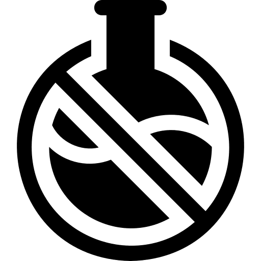 Chemical free cosmetic chemical free features icon