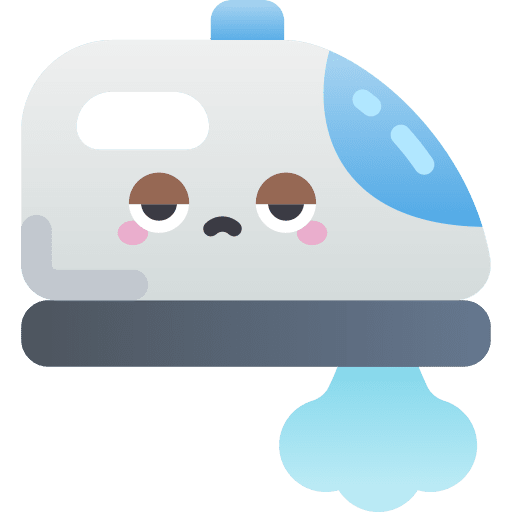 Clothes iron hotel service laundry heat icon