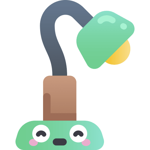 Desk lamp illumination light furniture and household icon