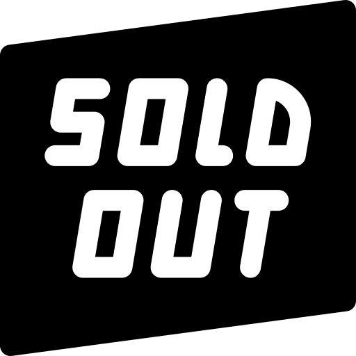 Sold out commerce commerce and shopping business icon