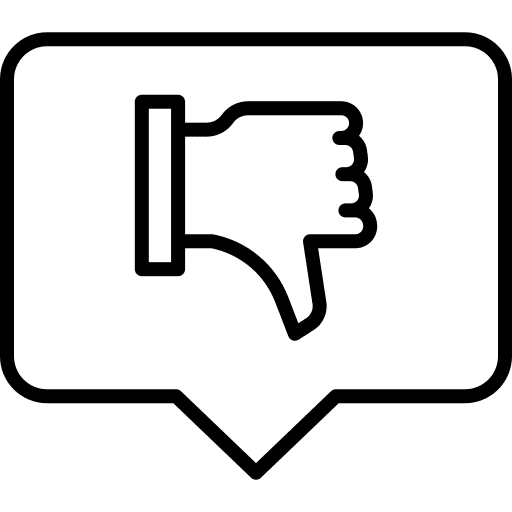 Dissatisfied communications dissatisfaction irritation icon