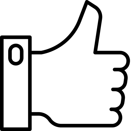 Like finger thumb up like icon