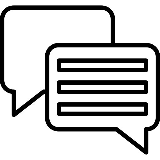 Chat multimedia chat box speech bubble icon