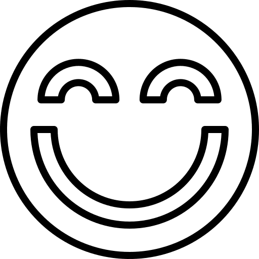 Happy smiley happiness feelings icon