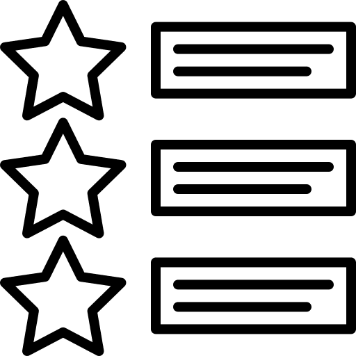 Rating star rating testimonial marketing icon